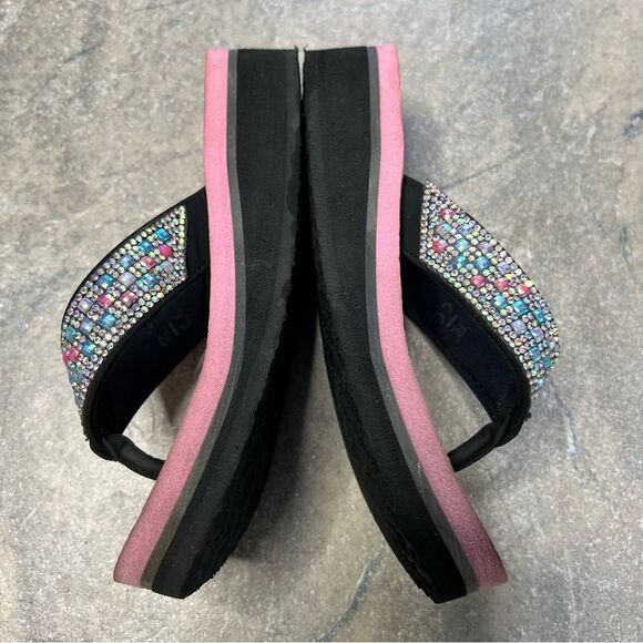 Skechers Girls Sandals With Crystals and Light Up Size 11 - Picture 3 of 6